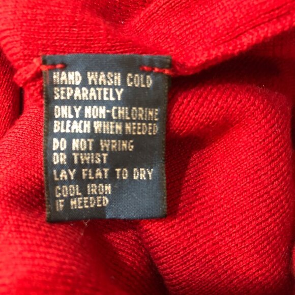 Polo Ralph Lauren 100% Pima Cotton V-Neck Red Knit Vest Size XXL - Picture 7 of 7